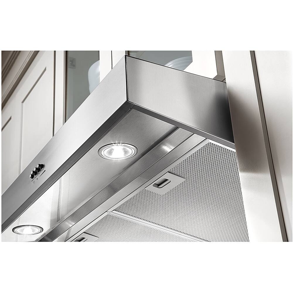 Alt View 16. Whirlpool - 36" Convertible Range Hood - Stainless steel.