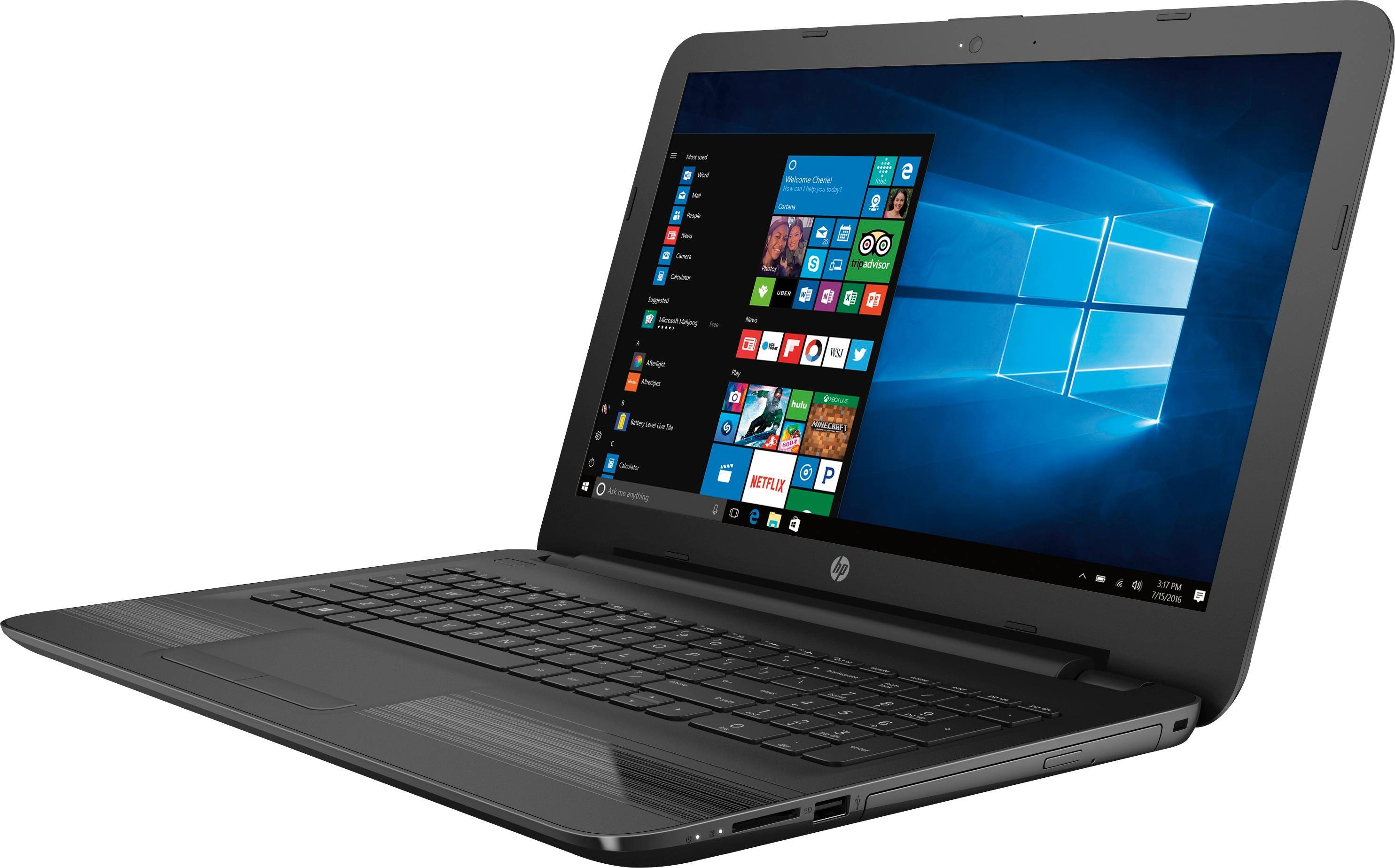 Left. HP - 15.6" Touch-Screen Laptop - Intel Core i5 - 8GB Memory - 1TB Hard Drive - HP finish in jet black.