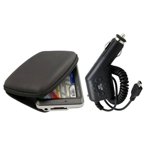 Front Standard. eForCity - Pouch Case and Car Charger Bundle for GPS nuvi 205W nuvi 200W.