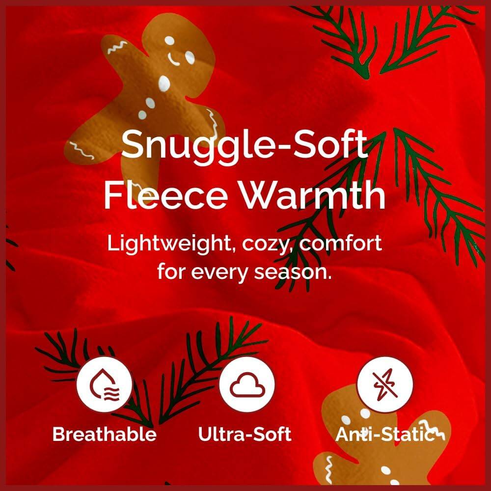Snuggle-Soft Fleece Warmth  
Lightweight, cozy, comfort for every season.  
Breathable  
Ultra-Soft  
Anti-Static