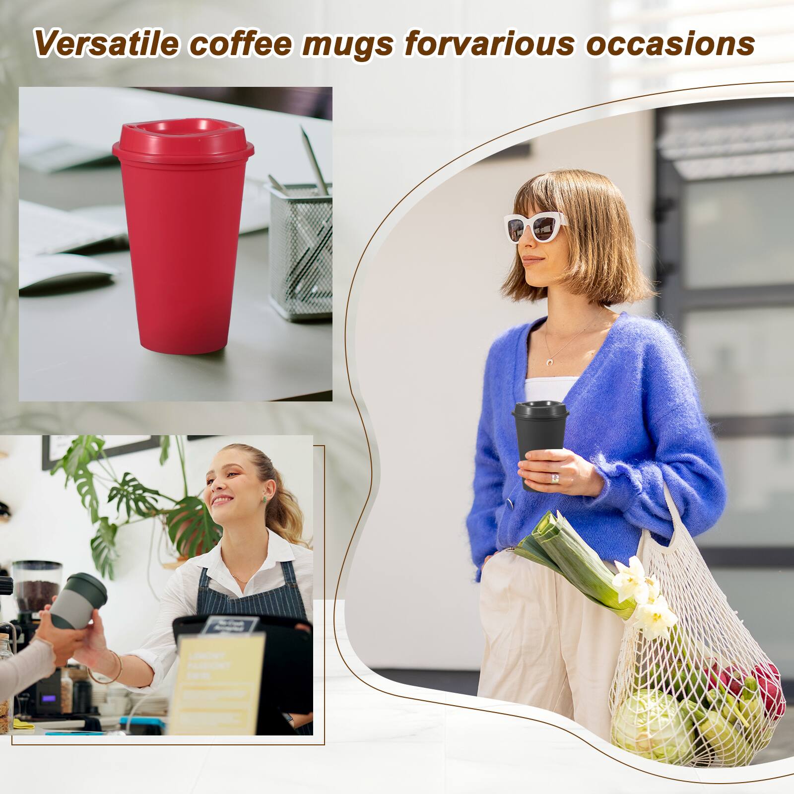 Versatile coffee mugs for various occasions