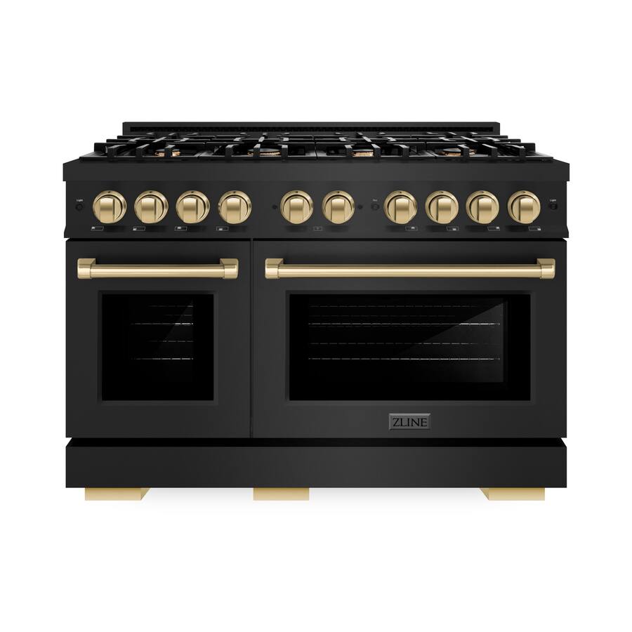 Selecta Rage Front ZLINE 48 in. Wide 8 Burner Autograph Select Dual Fuel Freestanding ...
