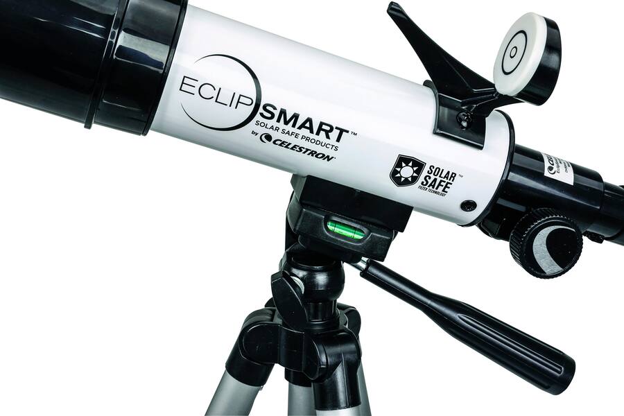 Celestron Eclipsmart Travel Solar Scope 50 Refractor Telescope White ...