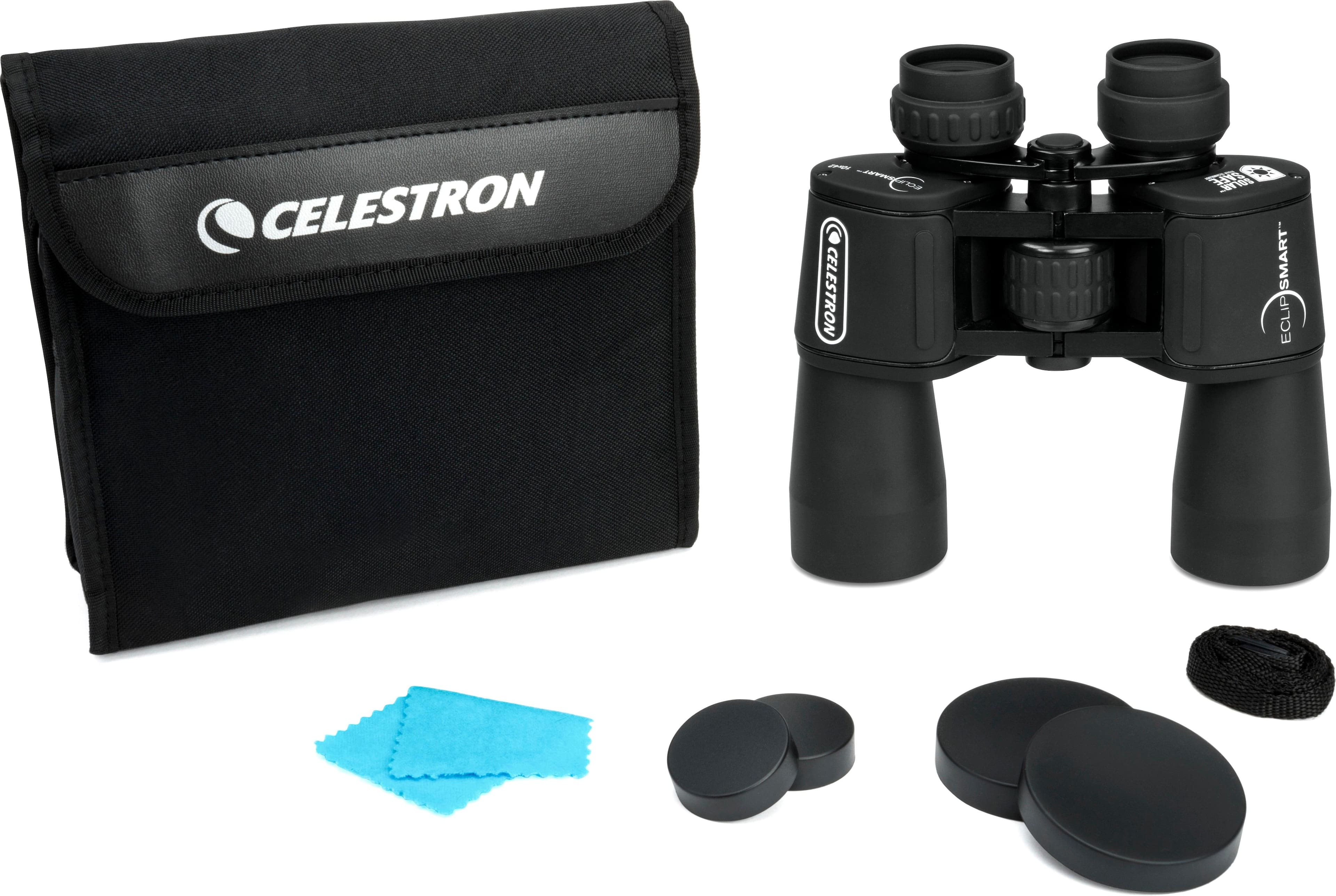 Alt View 12. Celestron - EclipSmart 10x42 Porro Solar Binoculars - Black.