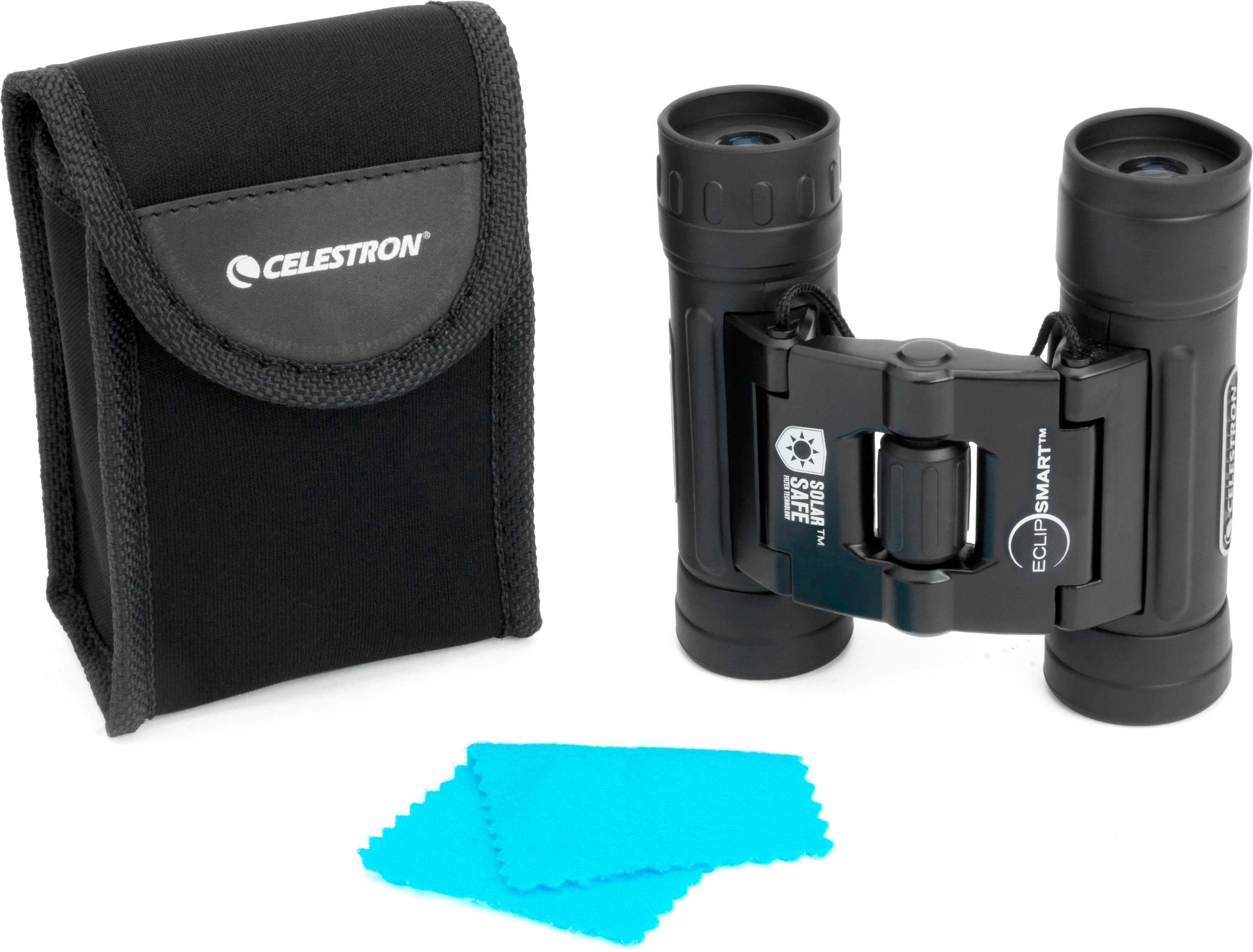 Alt View 12. Celestron - EclipSmart 10x25 Roof Solar Binoculars - Black.