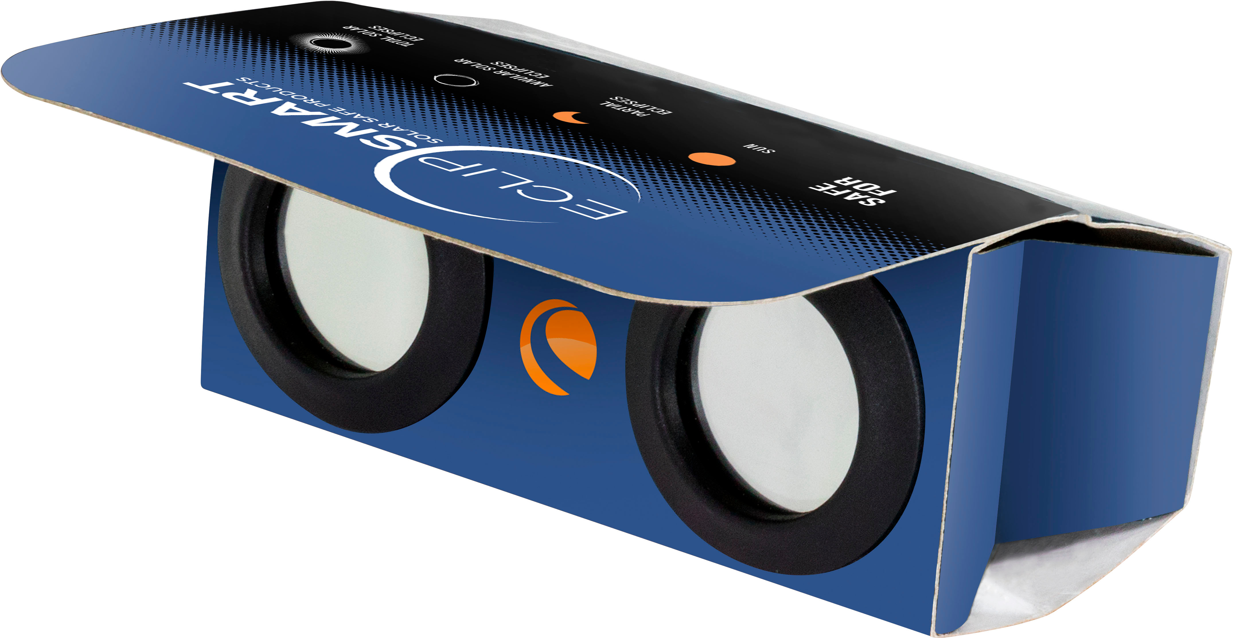 Angle View: Celestron - EclipSmart 2x Power Viewers Solar Eclipse Observing Kit - Blue/Black