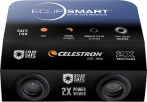 Celestron - EclipSmart 2x Power Viewers Solar Eclipse Observing Kit - Blue/Black - Front_Zoom