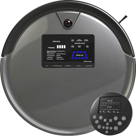 Front Zoom. bObsweep - Bob PetHair Plus Robot Vacuum and Mop - Charcoal.