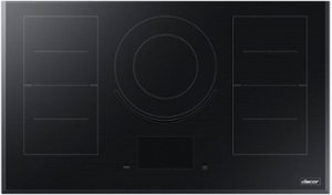Dacor - Contemporary 36" Electric Induction Cooktop - Black Glass - Front_Zoom