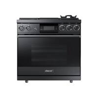 Dacor - 4.8 Cu. Ft. Self-Cleaning Freestanding Dual Fuel Convection Range - Graphite/stainless steel - Front_Zoom