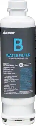 Water Filter for Dacor Side-by-Side Refrigeration - White