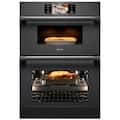 Dacor - Contemporary 28.7" Double Electric Convection Wall Oven with Built-In Microwave - Graphite Stainless Steel