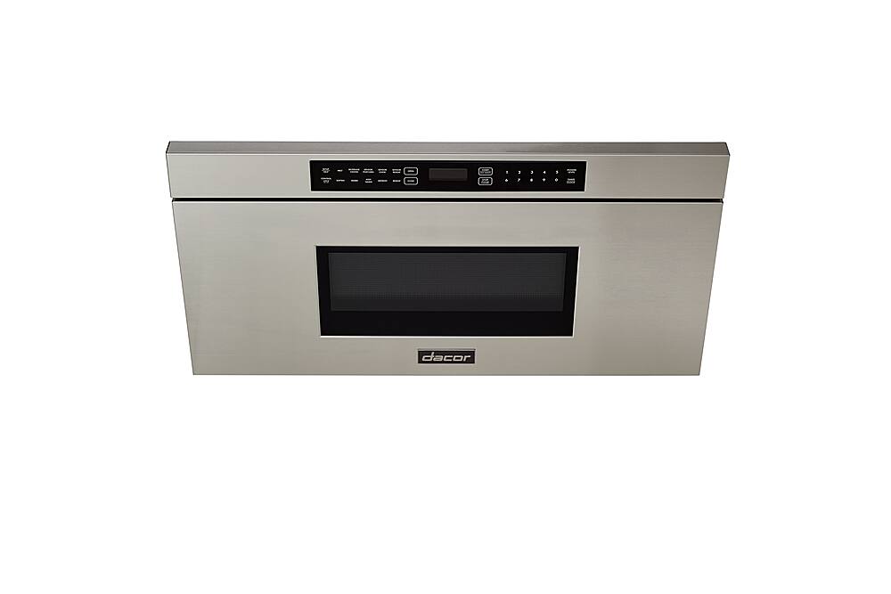 Alt View 1. Dacor - 30" 1.2 Cu. Ft. Built-In Microwave Drawer with Multi-Sequence Cooking and Smart Moisture Sensor - Silver Stainless Steel.