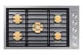 Dacor - 36 in. Wide 5 Burner Contemporary Built-In Gas Cooktop with with SimmerSear, Liquid Propane Convertible - Silver Stainless Steel