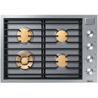 Dacor - Contemporary 30" Built-In Gas Cooktop with 4 burners with SimmerSear, Liquid Propane Convertible - Stainless Steel - Front_Zoom