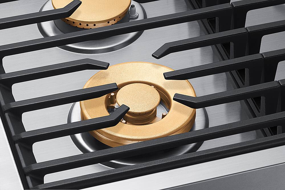 Alt View 15. Dacor - Contemporary 30" Built-In Gas Cooktop with 4 burners with SimmerSear, Liquid Propane Convertible - Silver Stainless Steel.