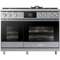 Dacor - 6.6 Cu. Ft. Self-Cleaning Freestanding Double Oven Dual Fuel Convection Range - Stainless steel - Front_Zoom