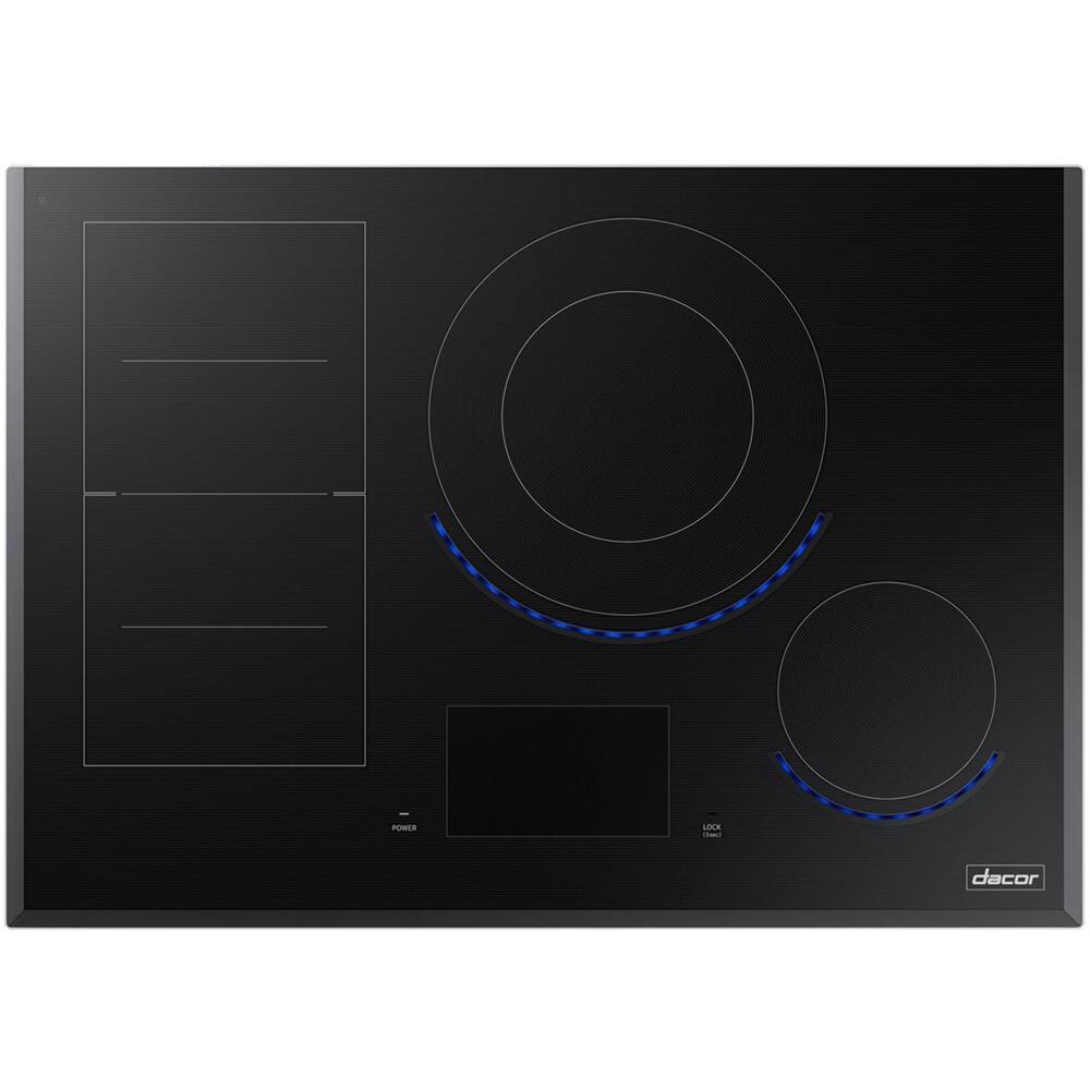 Alt View 11. Dacor - 30" Electric Induction Cooktop - Black glass.