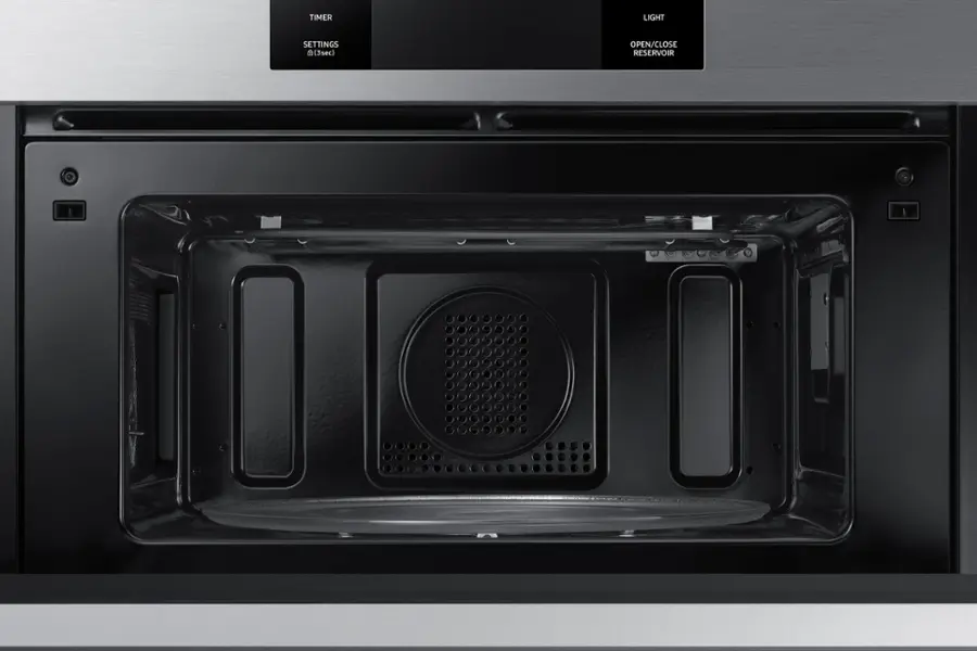 Alt View 14. Dacor - Modernist 30" Electric Wall Oven with Built-In Microwave in Stainless - Stainless steel/silver.