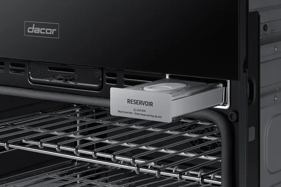 Alt View 17. Dacor - Modernist 30" Electric Wall Oven with Built-In Microwave in Stainless - Stainless steel/silver.