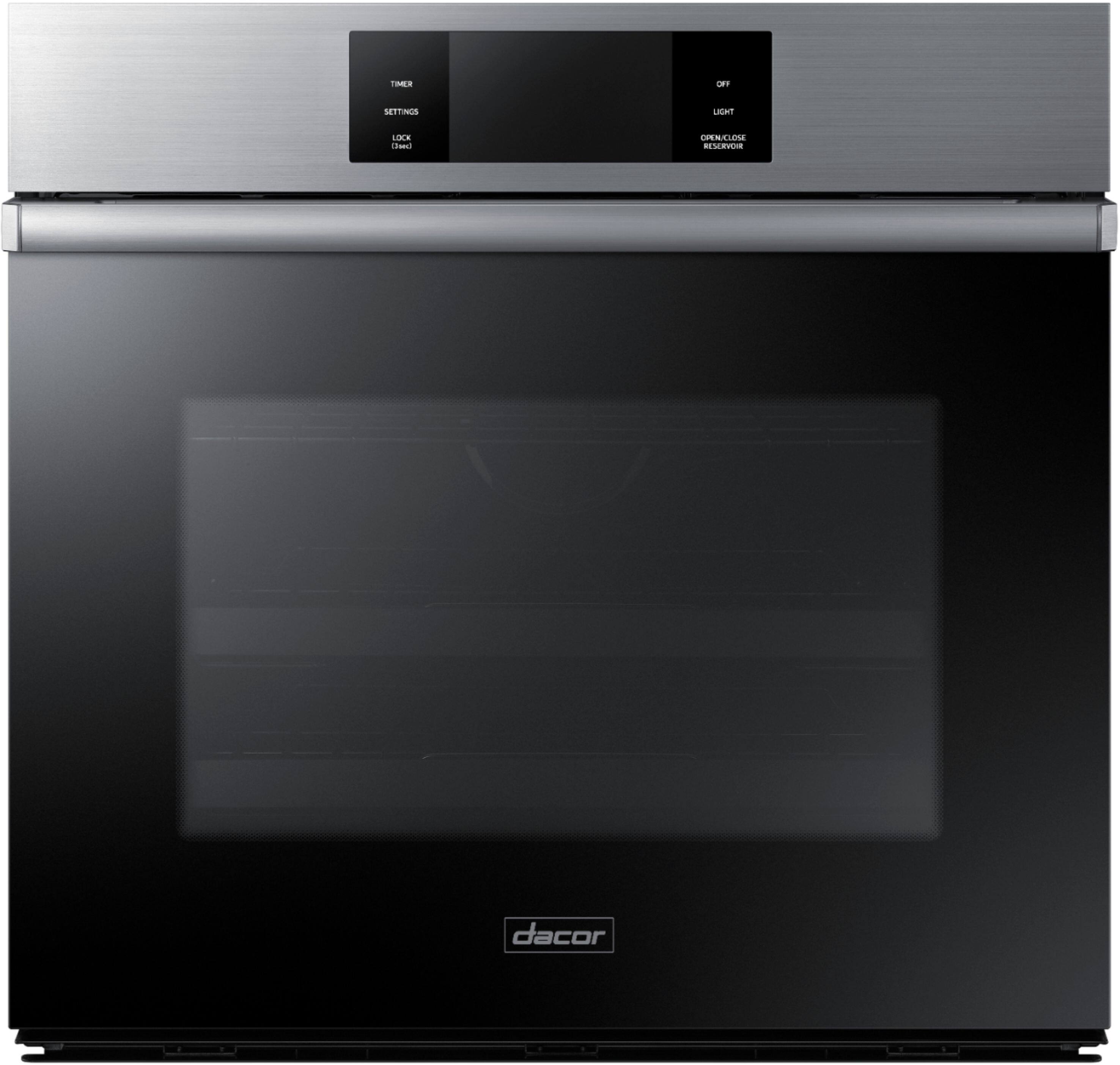 Alt View 11. Dacor - Contemporary 30" Built-In Single Electric Convection Wall Oven with Steam-Assist - Silver Stainless Steel.