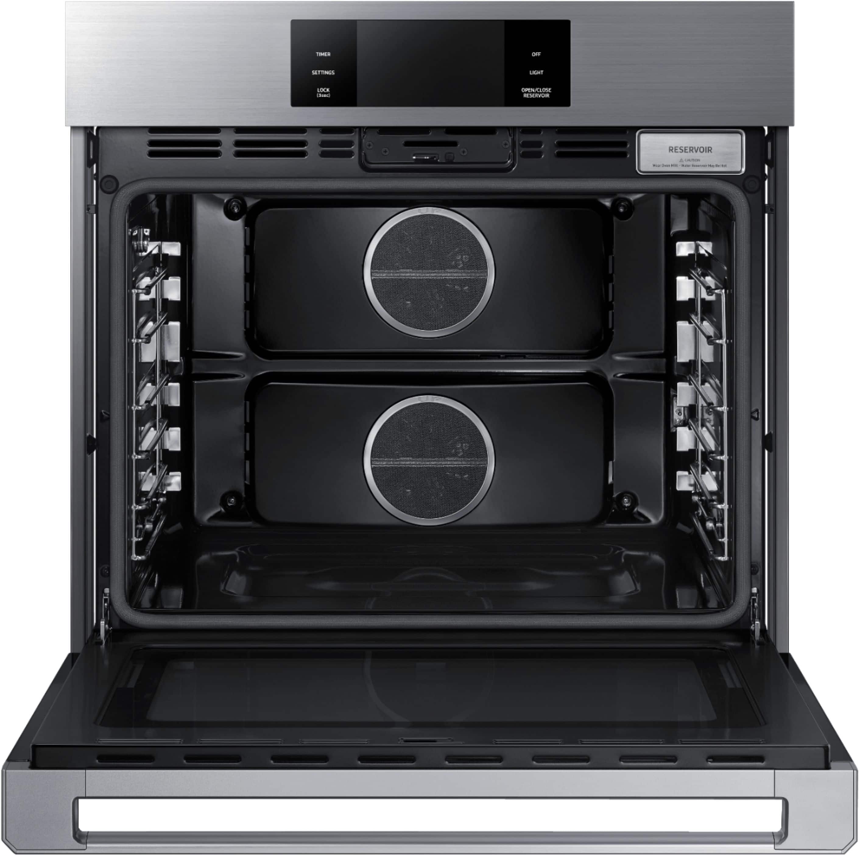 Alt View 13. Dacor - Contemporary 30" Built-In Single Electric Convection Wall Oven with Steam-Assist - Silver Stainless Steel.