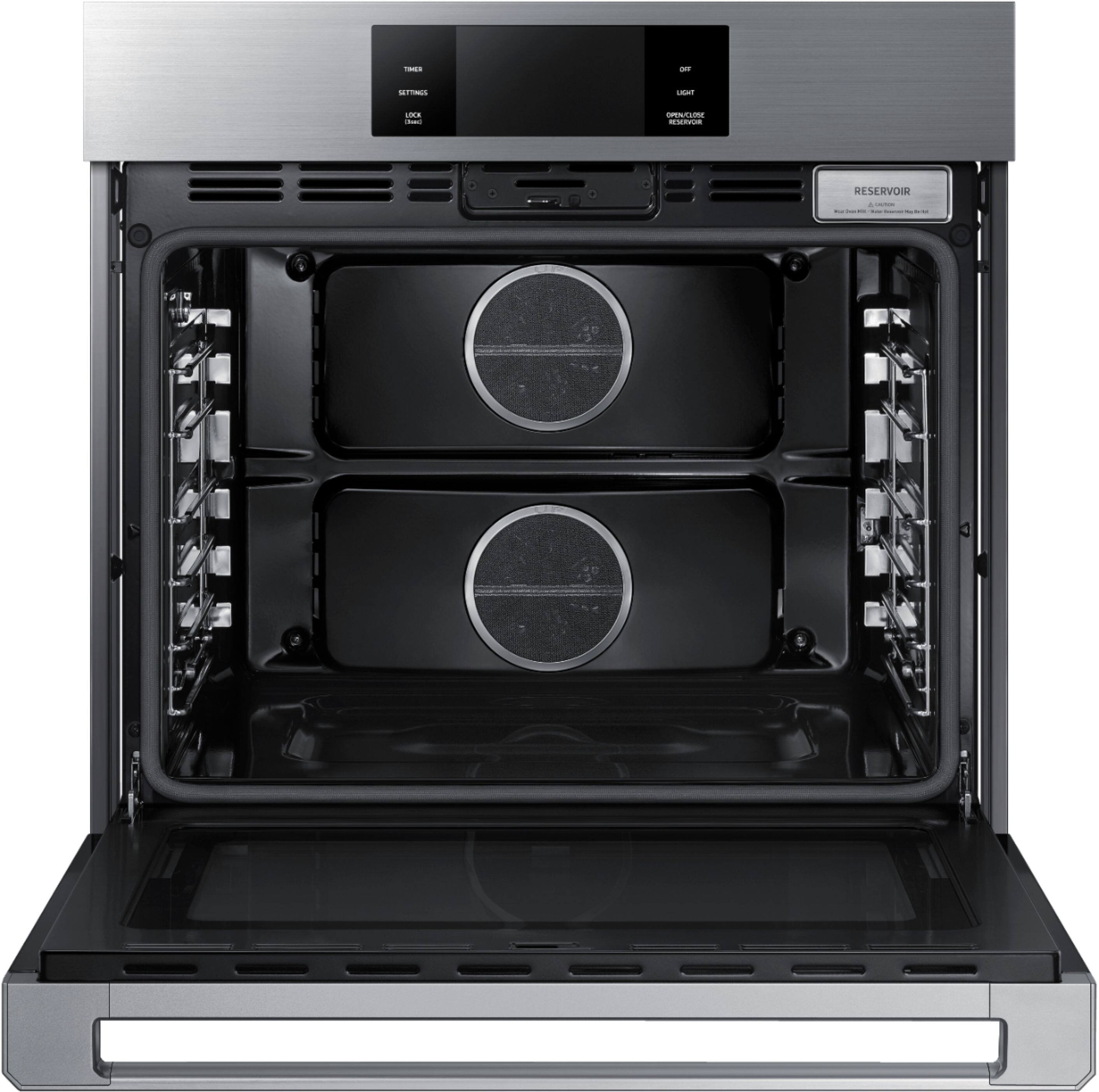 Alt View 13. Dacor - Contemporary 30" Built-In Single Electric Convection Wall Oven with Steam-Assist - Silver Stainless Steel.