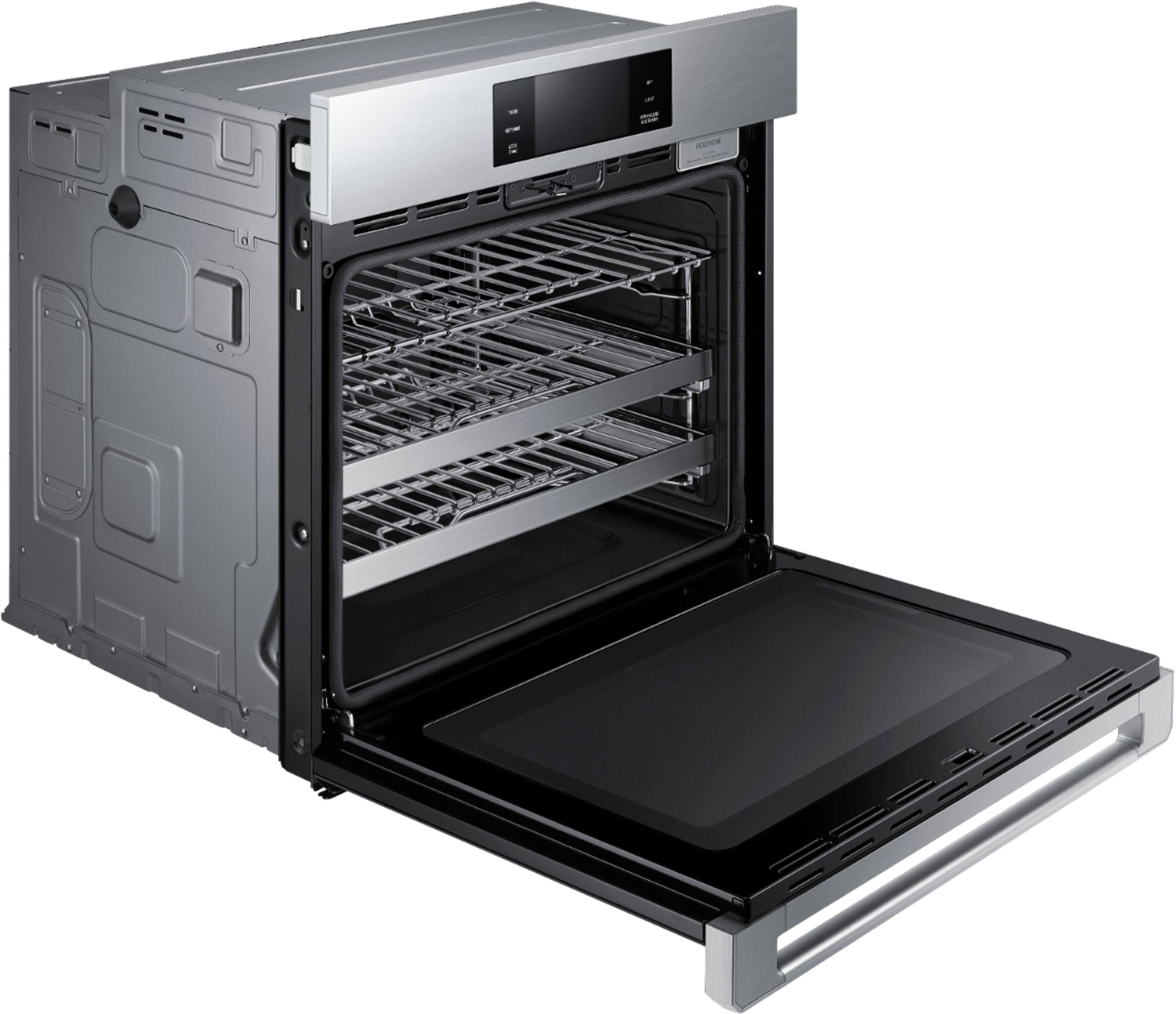 Alt View 16. Dacor - Contemporary 30" Built-In Single Electric Convection Wall Oven with Steam-Assist - Silver Stainless Steel.