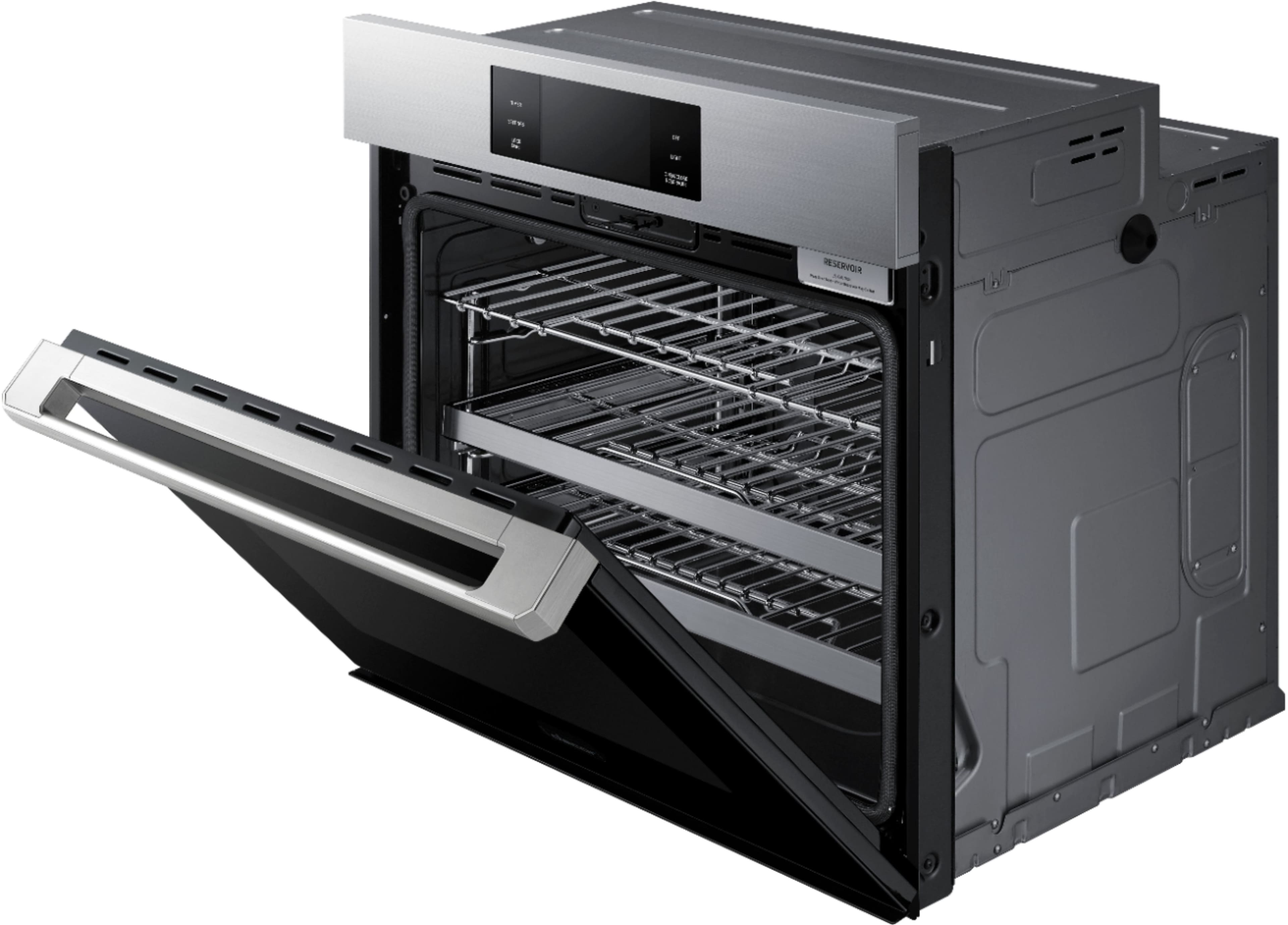 Alt View 17. Dacor - Contemporary 30" Built-In Single Electric Convection Wall Oven with Steam-Assist - Silver Stainless Steel.