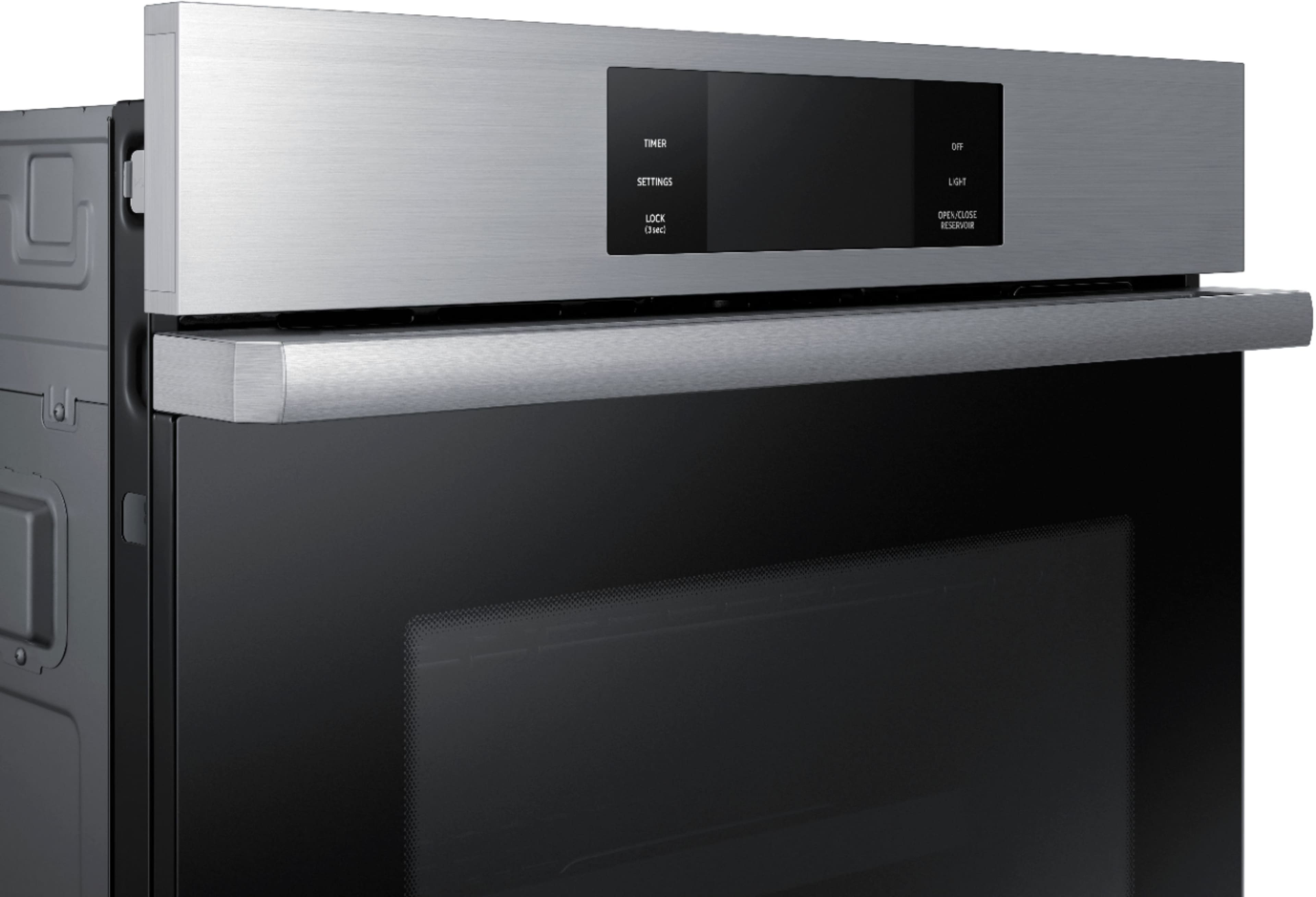 Alt View 19. Dacor - Contemporary 30" Built-In Single Electric Convection Wall Oven with Steam-Assist - Silver Stainless Steel.