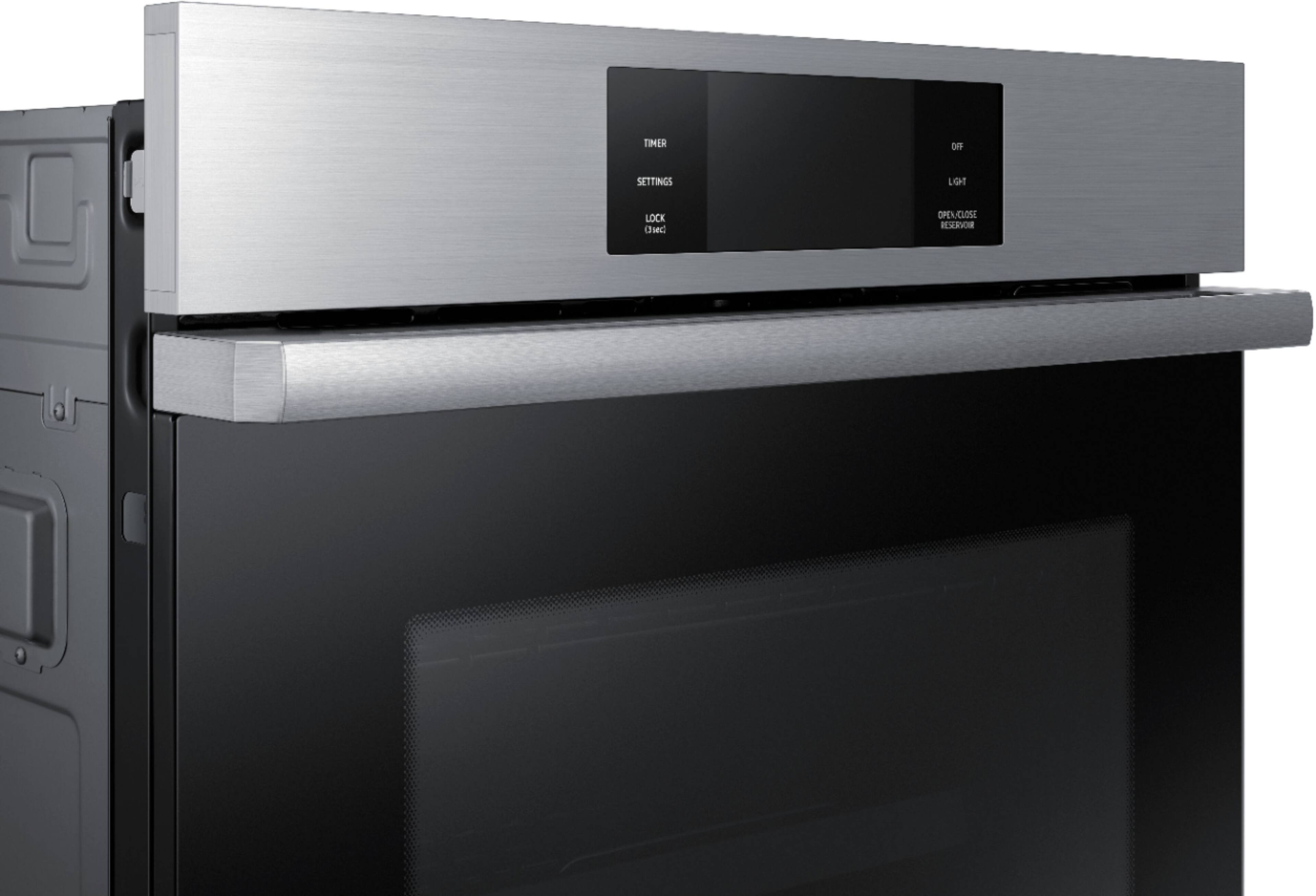 Alt View 19. Dacor - Contemporary 30" Built-In Single Electric Convection Wall Oven with Steam-Assist - Silver Stainless Steel.