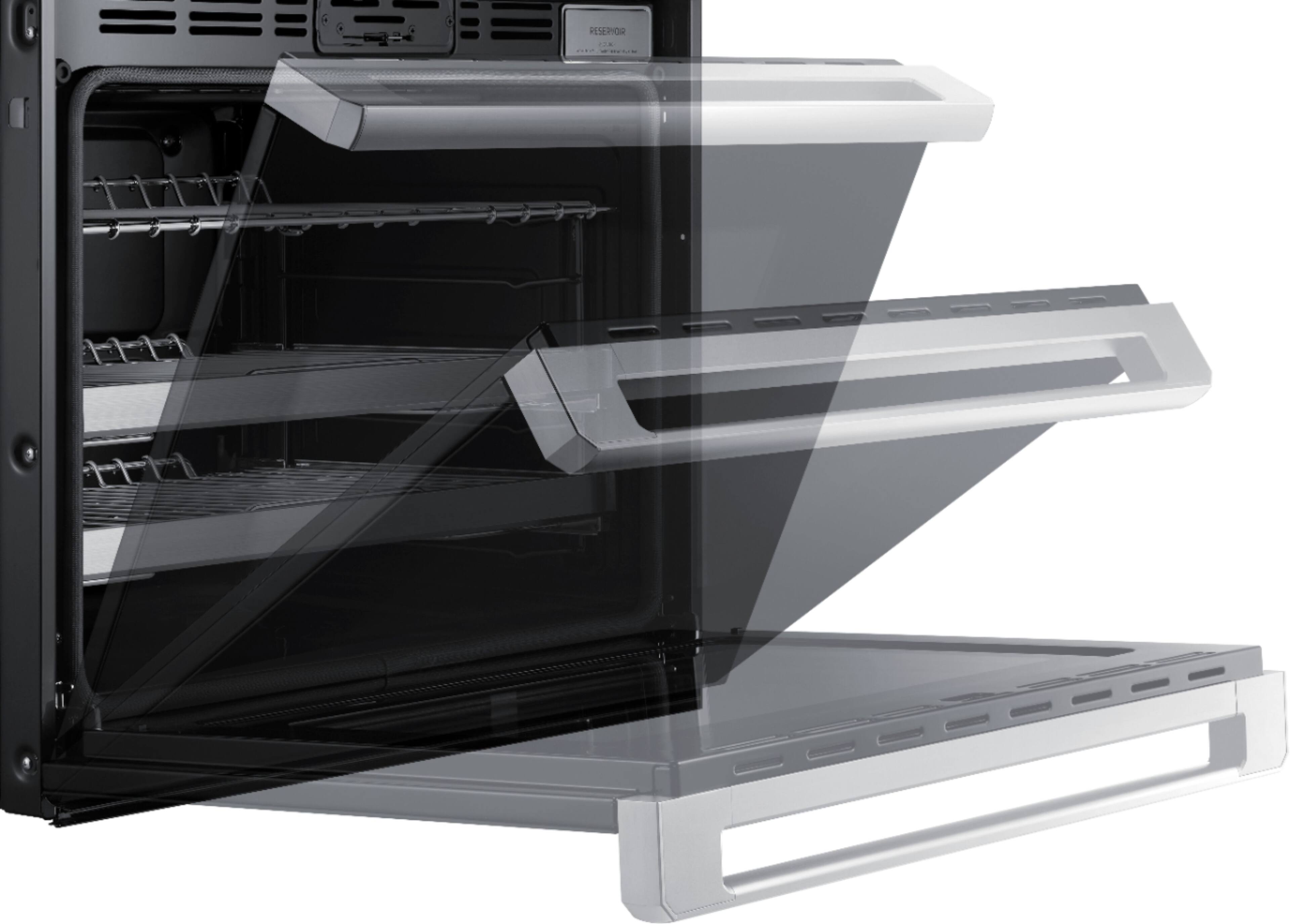 Alt View 22. Dacor - Contemporary 30" Built-In Single Electric Convection Wall Oven with Steam-Assist - Silver Stainless Steel.