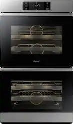 Dacor - Contemporary 30" Built-In Double Electric Convection Wall Oven with Steam-Assist - Silver Stainless Steel - Front_Zoom