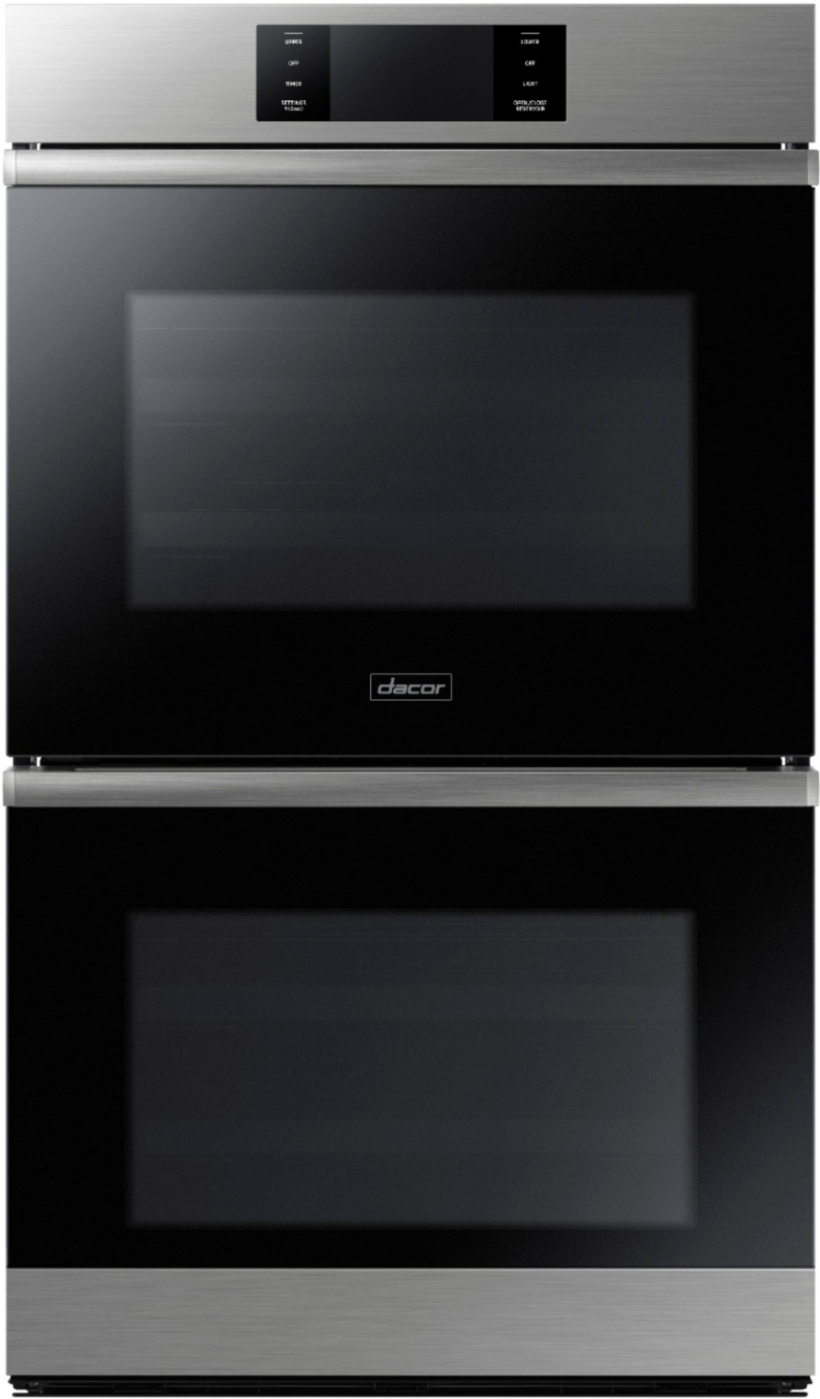 Alt View 12. Dacor - Contemporary 30" Built-In Double Electric Convection Wall Oven with Steam-Assist - Silver Stainless Steel.