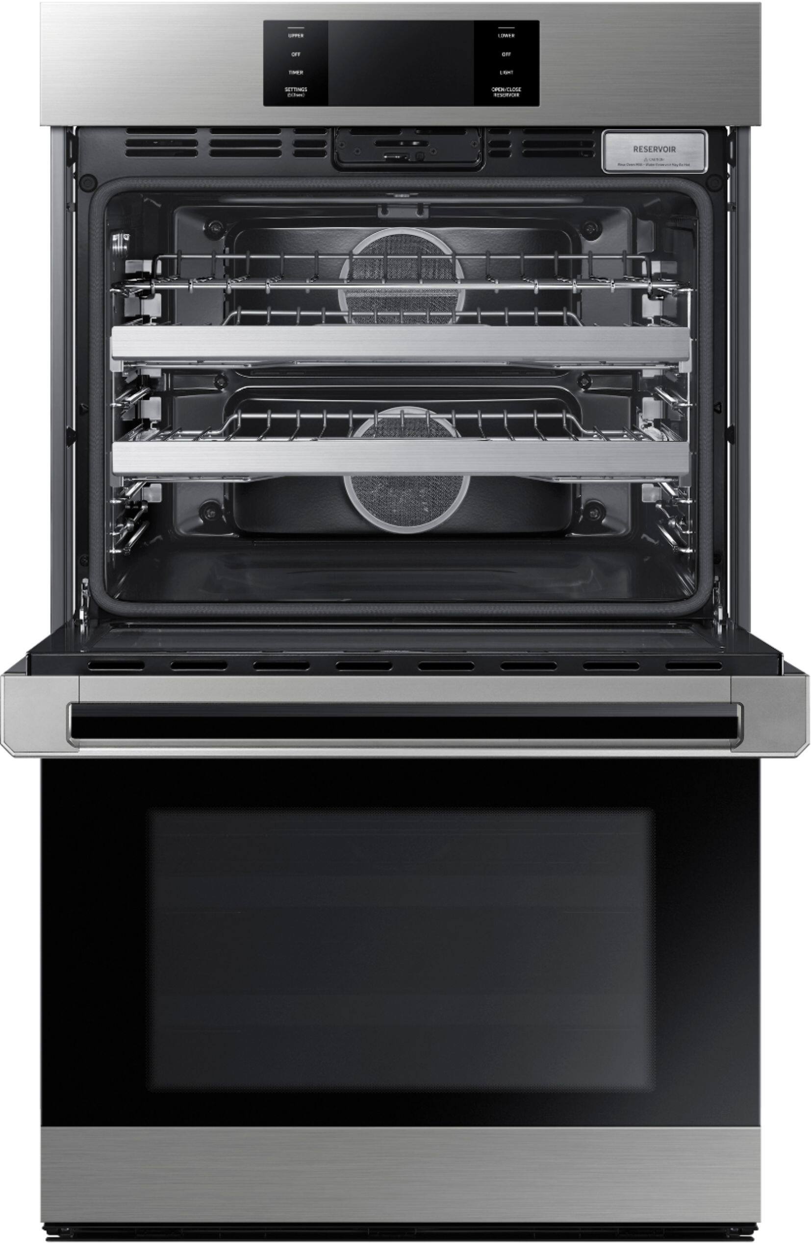 Alt View 14. Dacor - Contemporary 30" Built-In Double Electric Convection Wall Oven with Steam-Assist - Silver Stainless Steel.