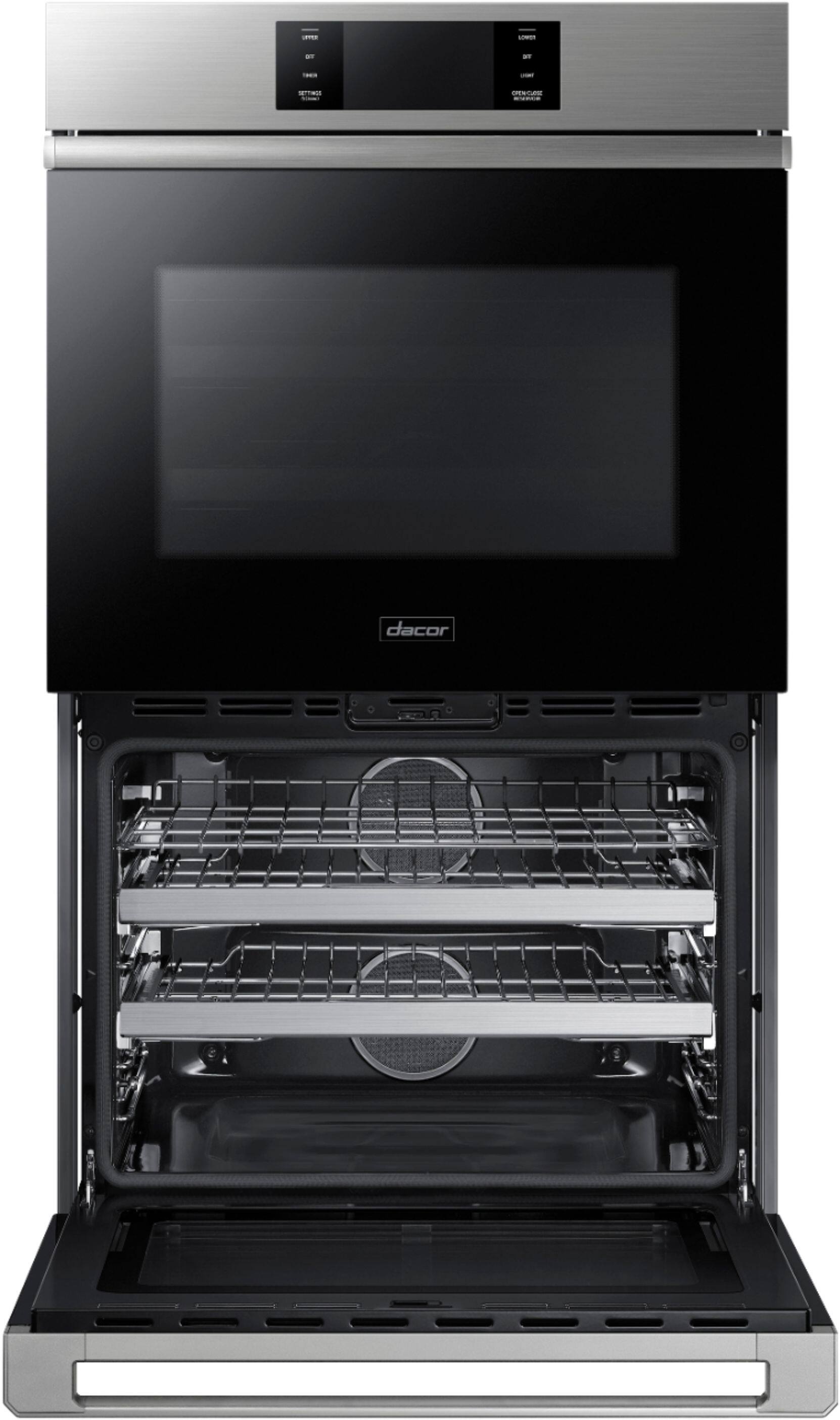 Alt View 15. Dacor - Contemporary 30" Built-In Double Electric Convection Wall Oven with Steam-Assist - Silver Stainless Steel.