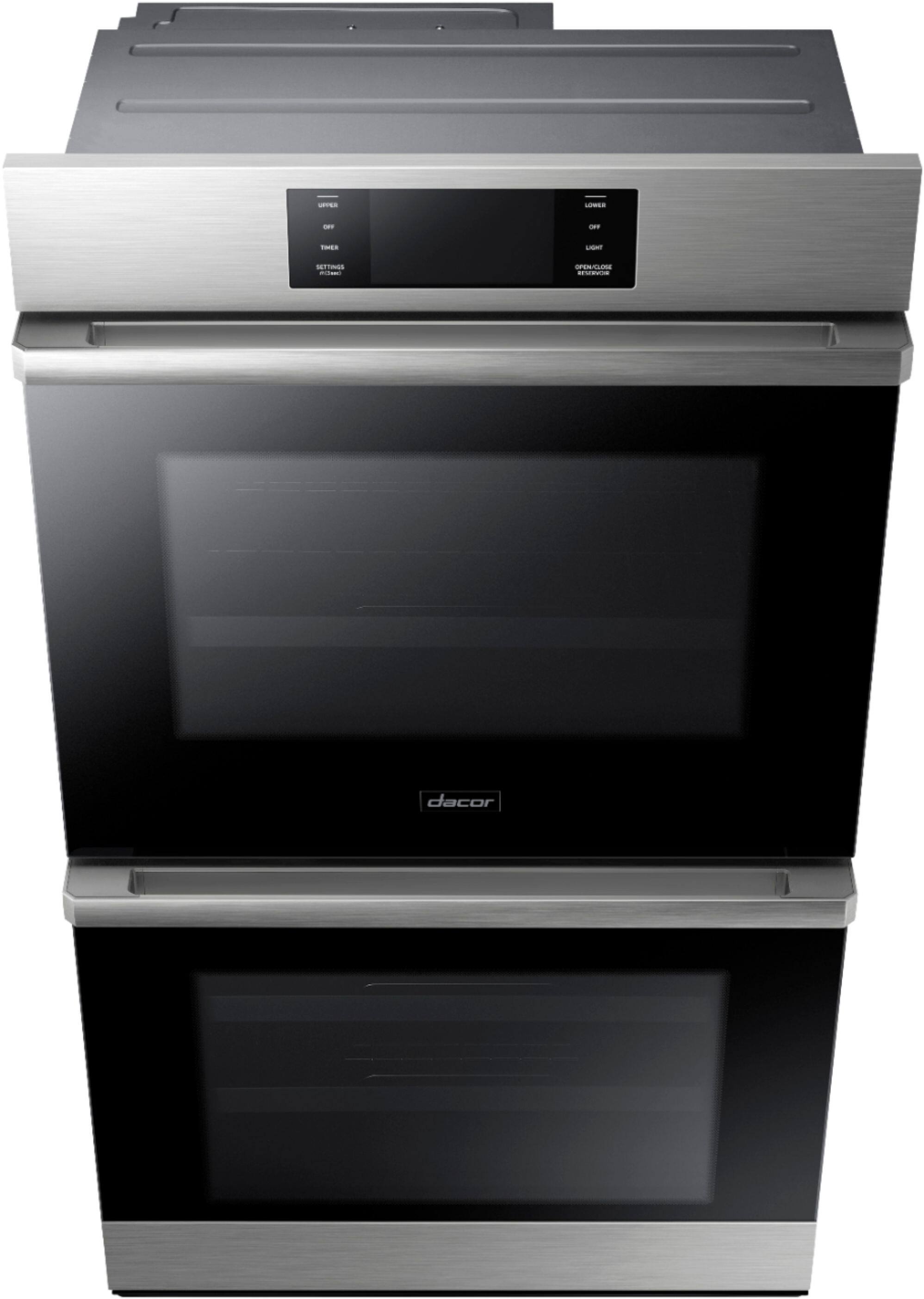 Alt View 17. Dacor - Contemporary 30" Built-In Double Electric Convection Wall Oven with Steam-Assist - Silver Stainless Steel.