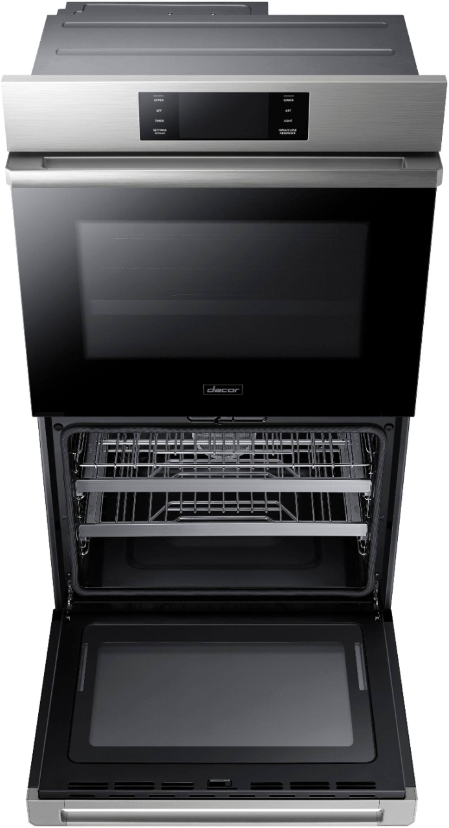 Alt View 18. Dacor - Contemporary 30" Built-In Double Electric Convection Wall Oven with Steam-Assist - Silver Stainless Steel.