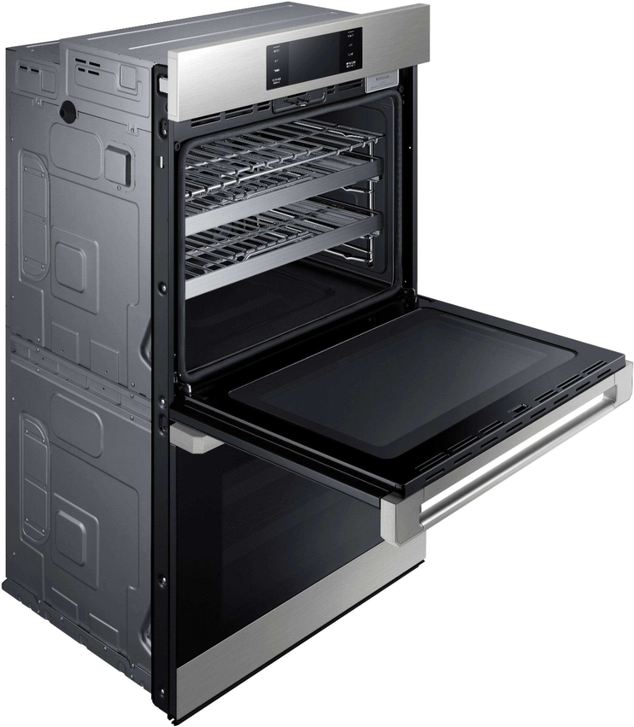 Alt View 19. Dacor - Contemporary 30" Built-In Double Electric Convection Wall Oven with Steam-Assist - Silver Stainless Steel.