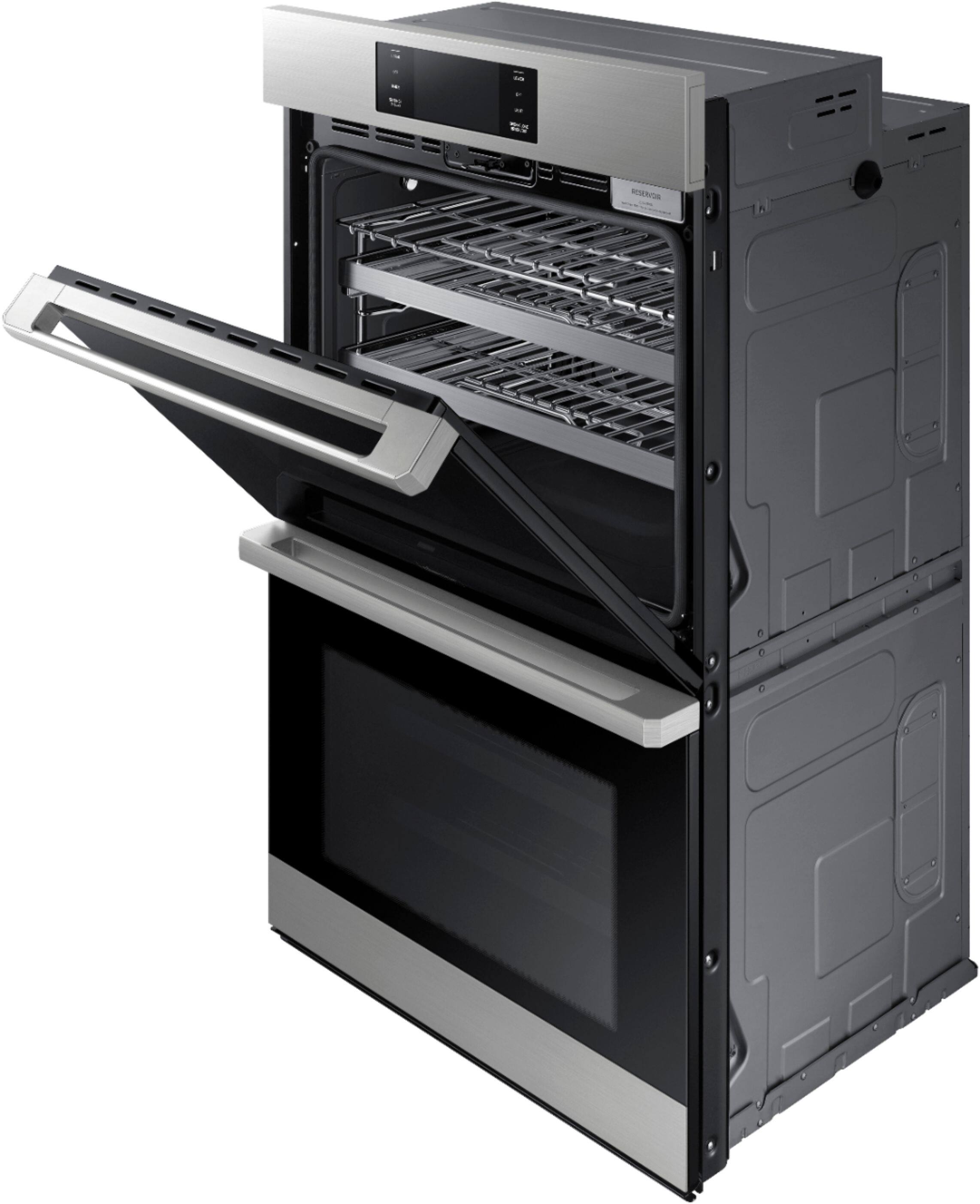 Alt View 20. Dacor - Contemporary 30" Built-In Double Electric Convection Wall Oven with Steam-Assist - Silver Stainless Steel.