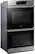 Left. Dacor - Contemporary 30" Built-In Double Electric Convection Wall Oven with Steam-Assist - Silver Stainless Steel.