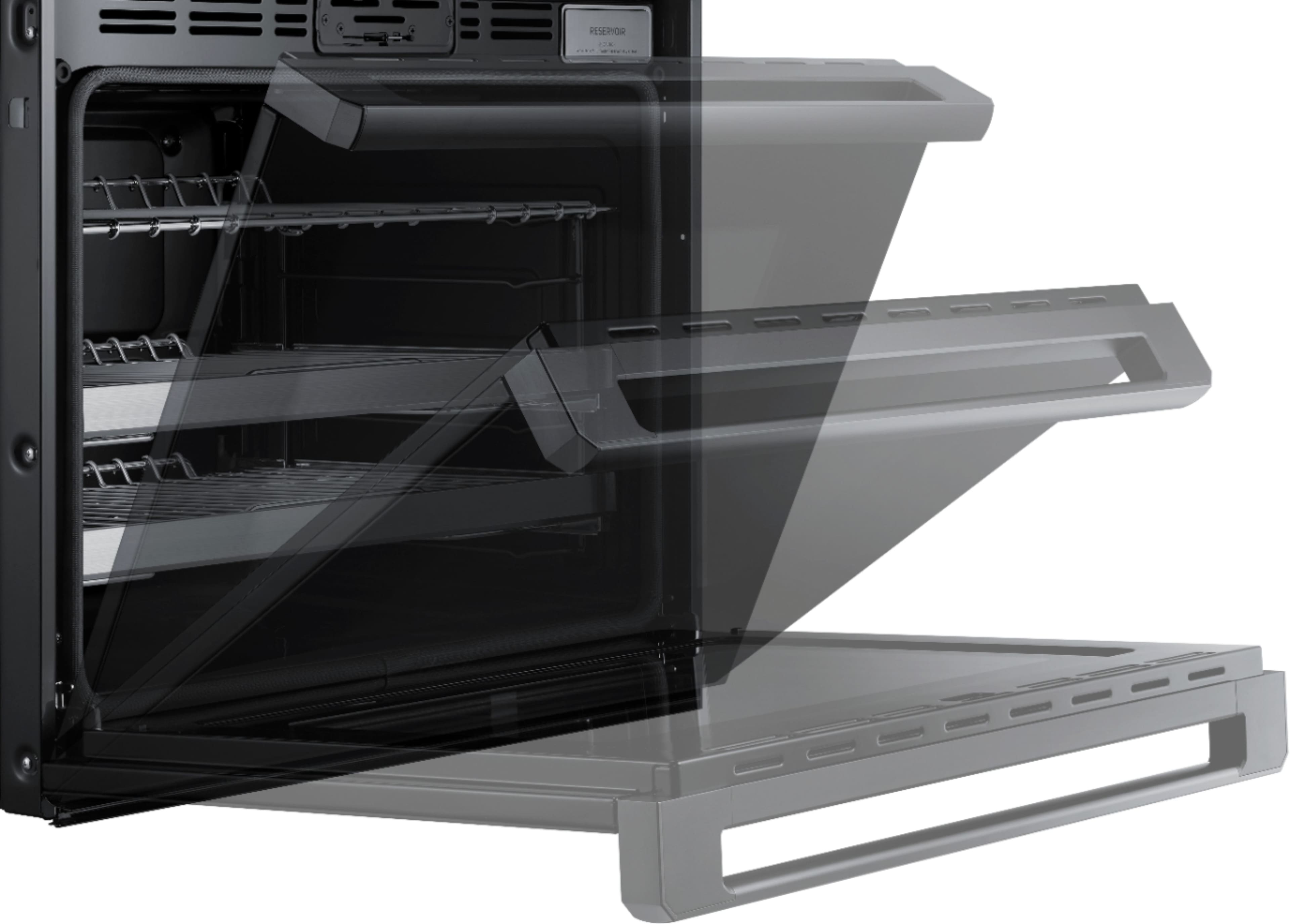 Alt View 22. Dacor - Contemporary 30" Built-In Single Electric Convection Wall Oven with Steam-Assist - Stainless Steel.