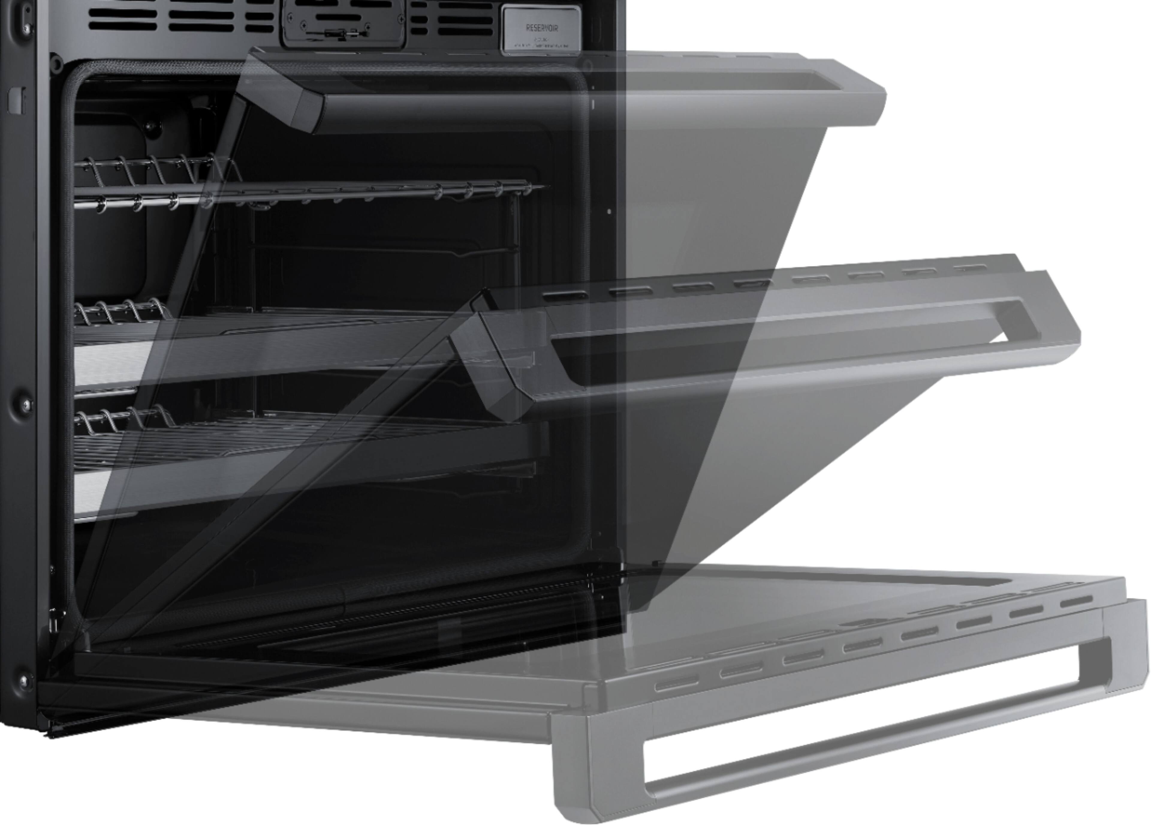 Alt View 22. Dacor - Contemporary 30" Built-In Single Electric Convection Wall Oven with Steam-Assist - Stainless Steel.