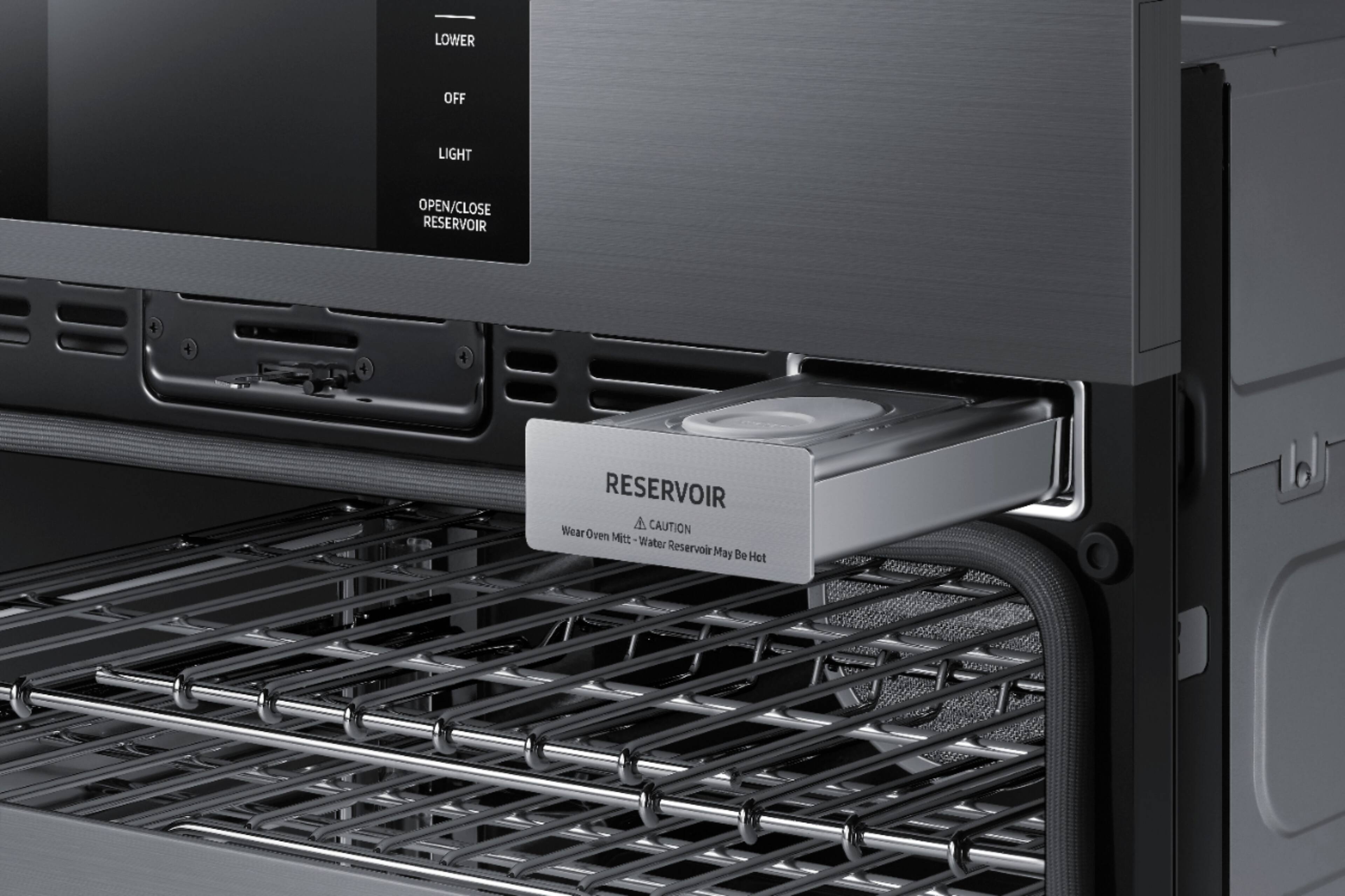 Alt View 23. Dacor - Contemporary 30" Built-In Double Electric Convection Wall Oven with Steam-Assist - stainless steel.