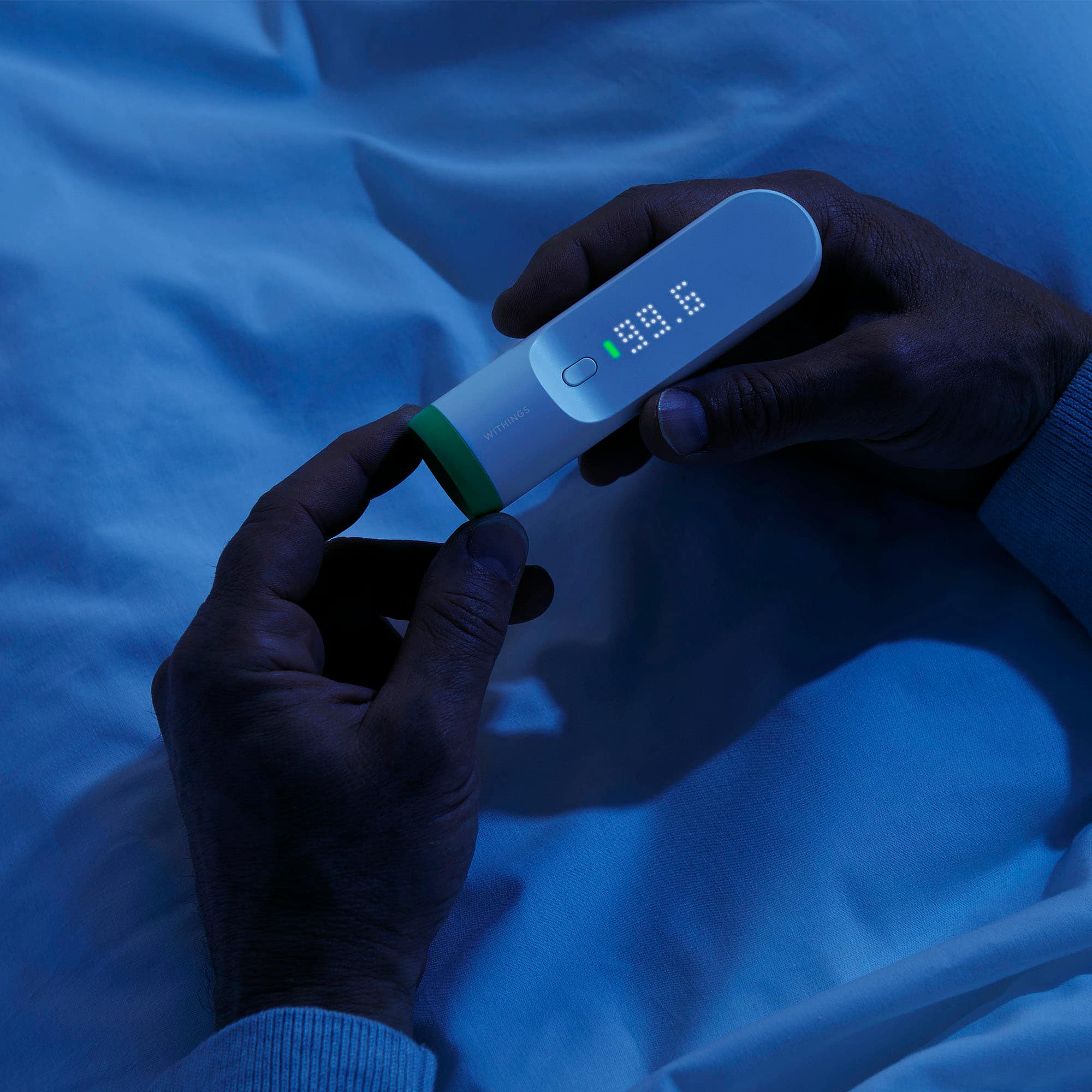 Alt View 13. Withings - Thermo Smart Non-Contact Thermometer - White.