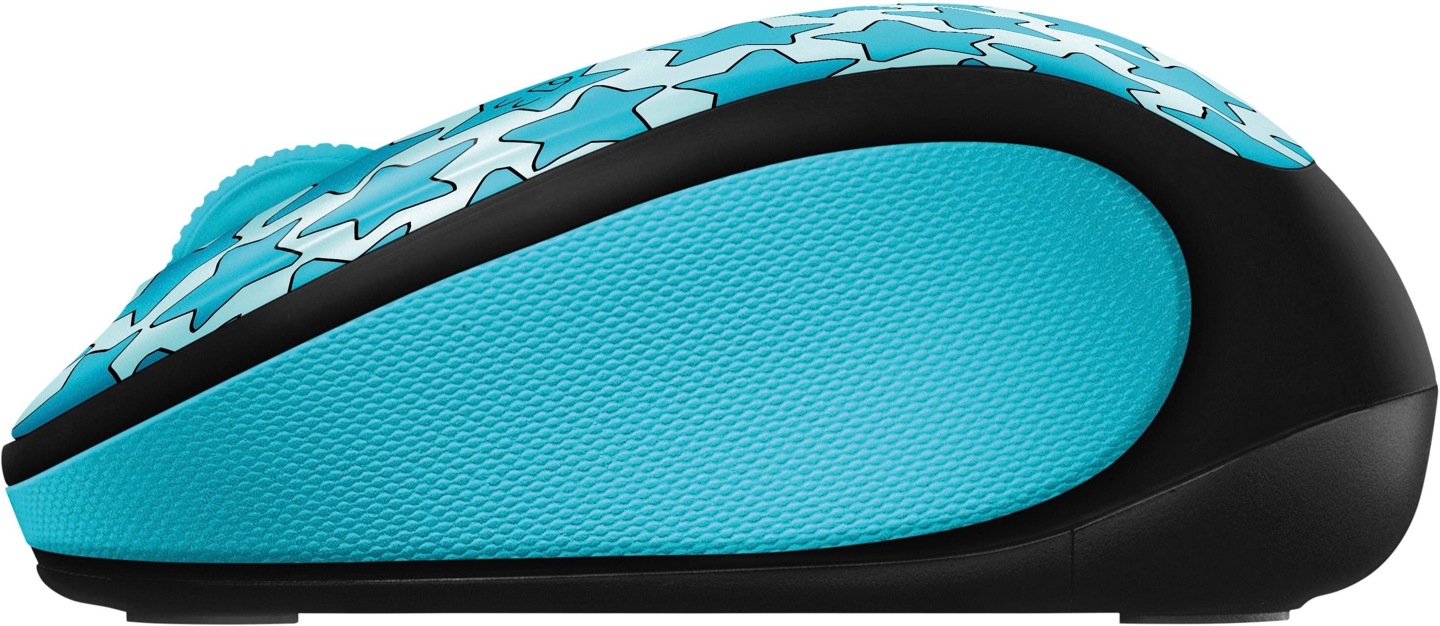 Best Buy Logitech M325c Doodle Collection Wireless Optical Mouse Twinkle Teal 910 005035 2571