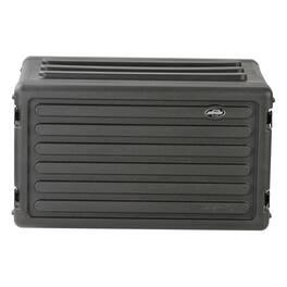 SKB - 6U Shallow Roto Rack Case Gear Protector, Stackable, Waterproof - Black