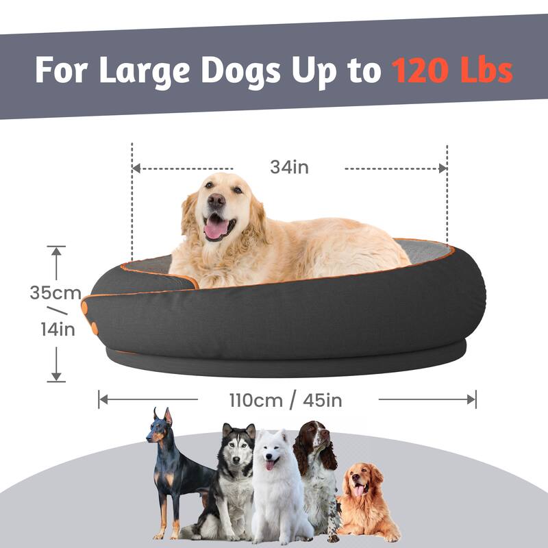 For Large Dogs Up to 120 Lbs

34in

35cm / 14in

110cm / 45in