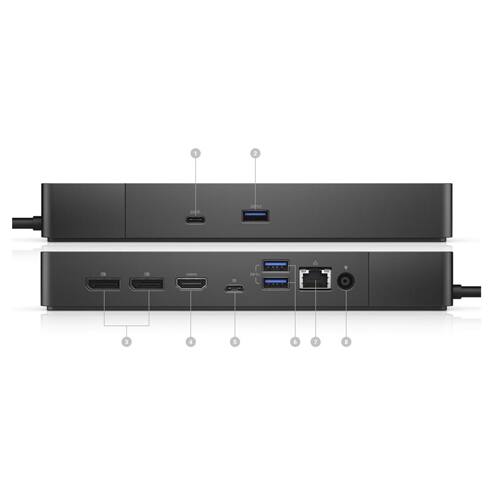 Alt View 1. Dell - WD19S 90w (Dell 14CN6) USB-C Dock With 130W AC Power Adapter - 210-AZBG.