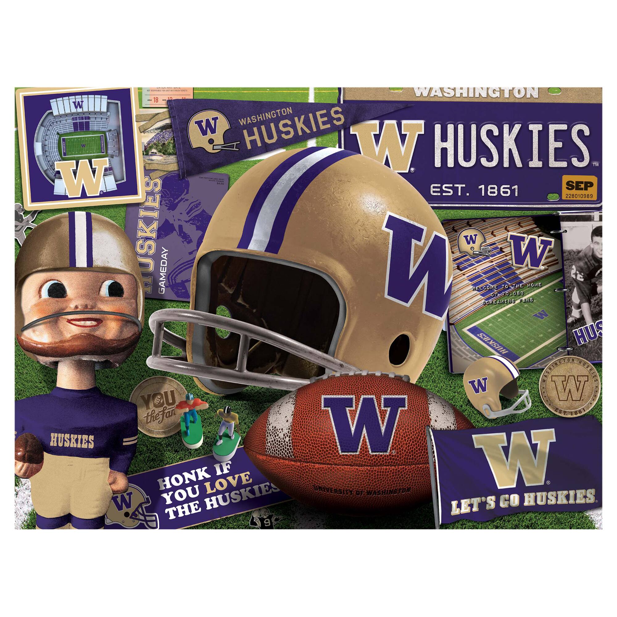 WASHINGTON HUSKIES  
EST. 1861  

WASHINGTON HUSKIES GAMEDAY  

HONK IF YOU LOVE THE HUSKIES  

LET'S GO HUSKIES  

YOU THE FAN  

SEP 22801089